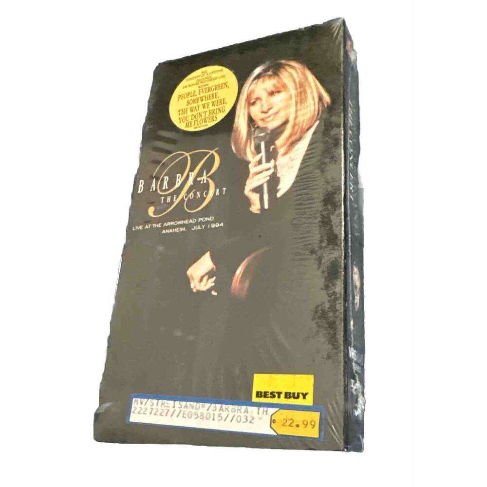 Barbra Streisand The Concert Live at The Arrowhead VHS‎ 1994 Queen of Divas NEW